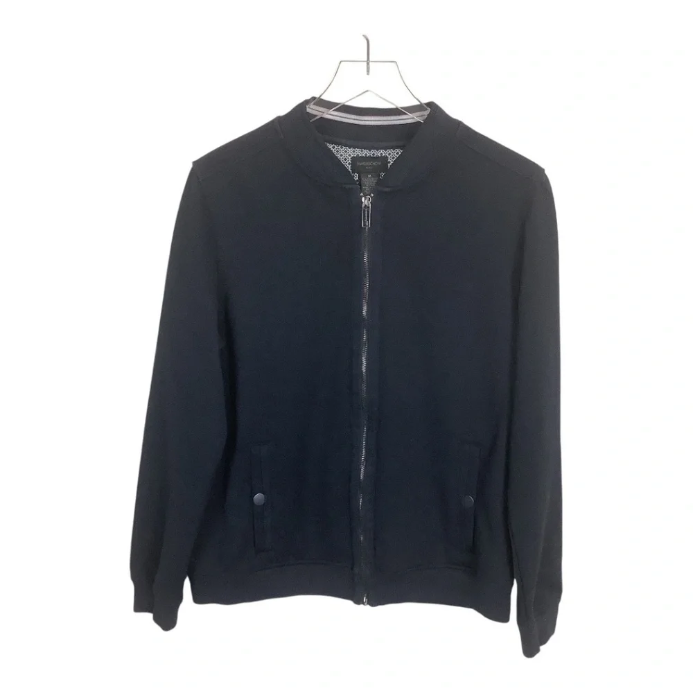 Magaschoni Men's Bomber Jacket Navy Size‎ Medium